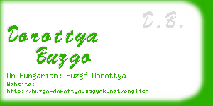 dorottya buzgo business card